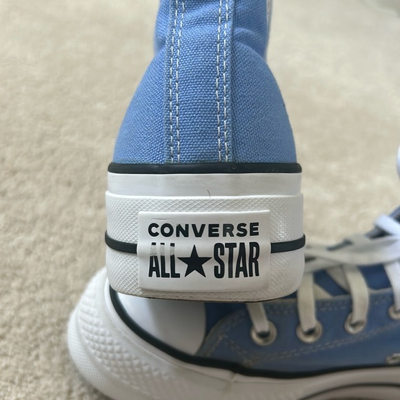 Converse Chuck Taylor All Star Lift Platform Hightop Shoes | Blue | 5.5 - Picture 10 of 13